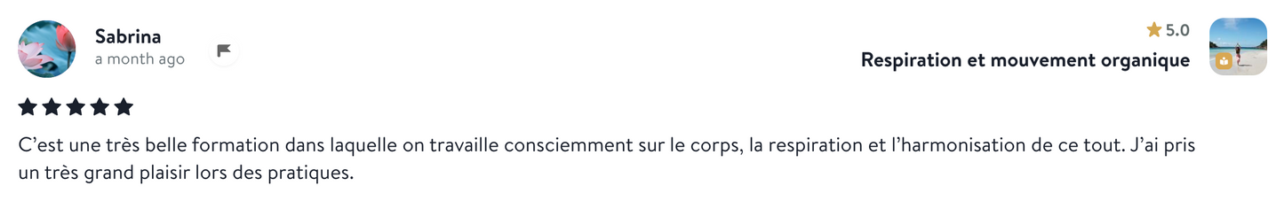 Respiration et mouvement organique